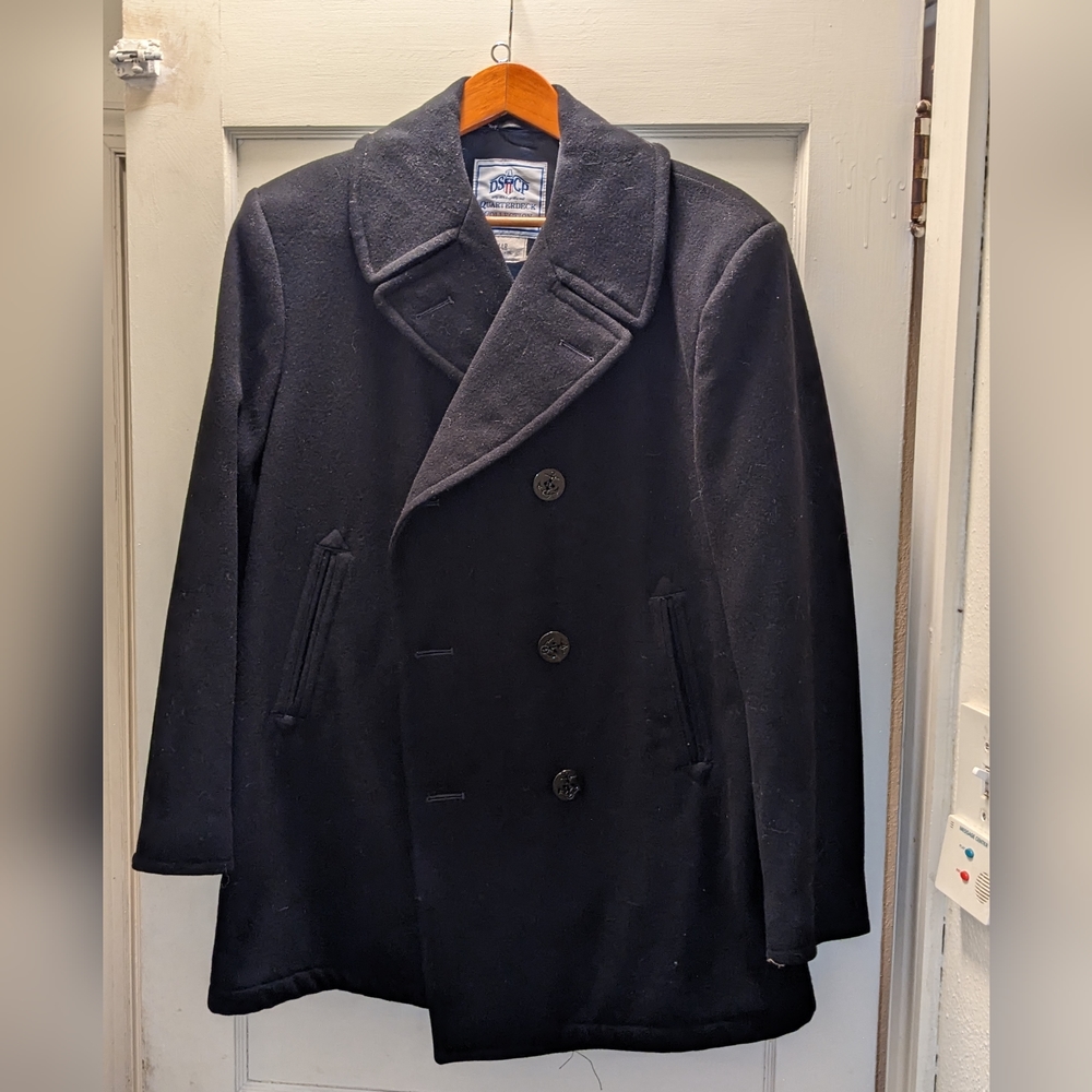US Navy DSCP Quarterdeck Collection Wool Pea Coat - 44R